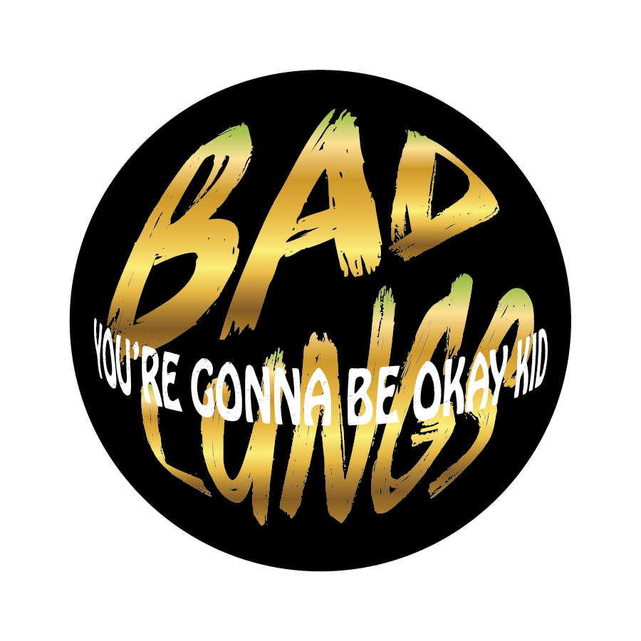 Bad Lungs Band Gold with White Logo